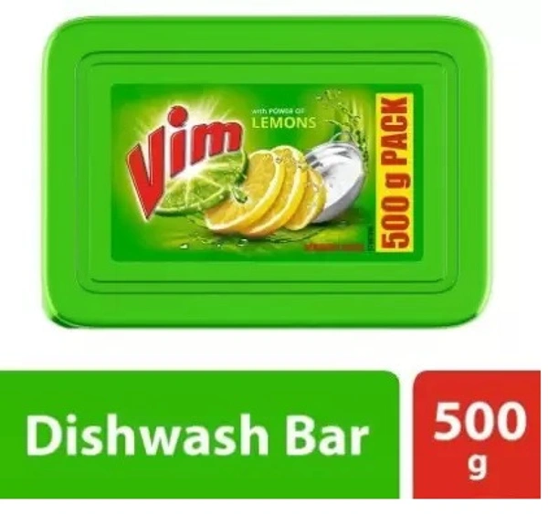 Vim Dish Wash Bar Power of Lemon 500 gram Dishwash Bar  (500 g)