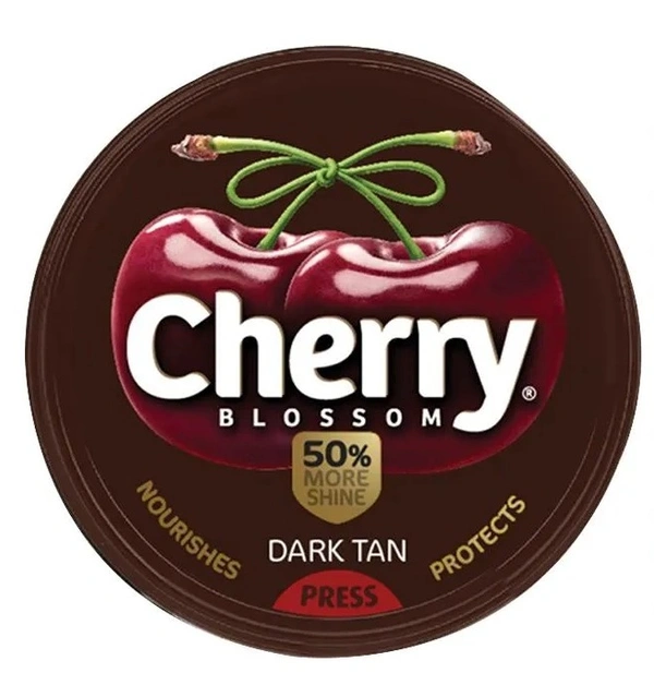 Cherry Blossom Wax Shoe Polish, Dark Tan, 15 g