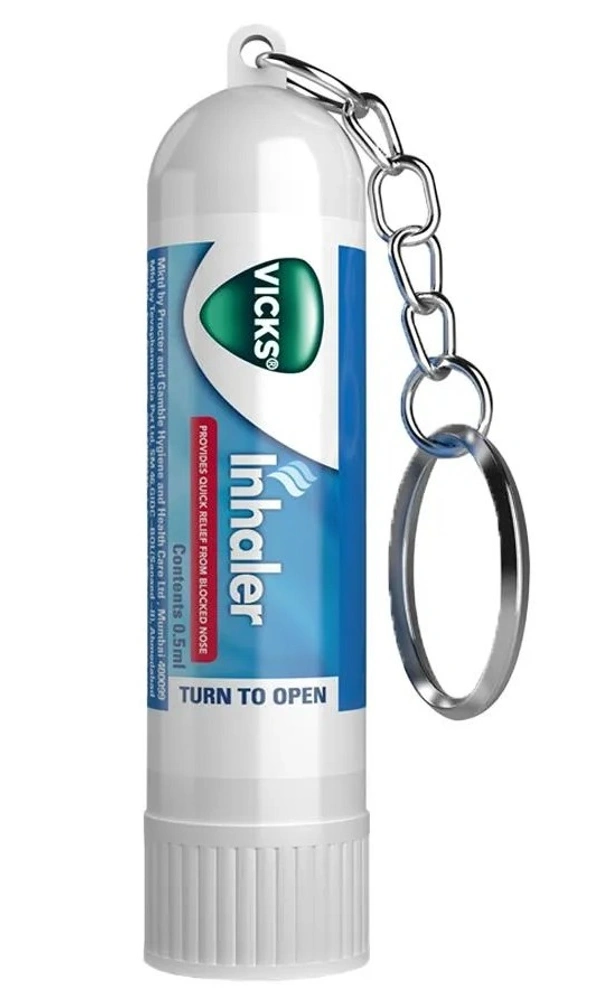 Vicks Inhaler - Provides Instant Relief From Blocked Nose, 0.5 ml