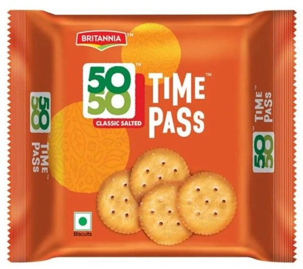 Britannia 50-50 Timepass Salted Biscuits