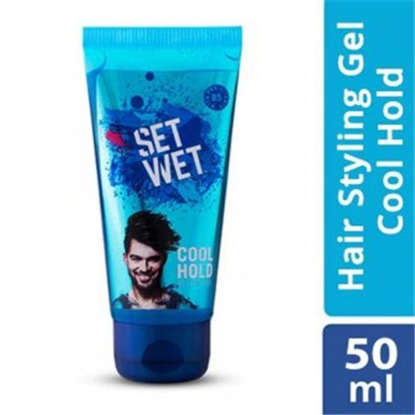 Set Wet Hair Gel Style Cool Hold - 50 Ml