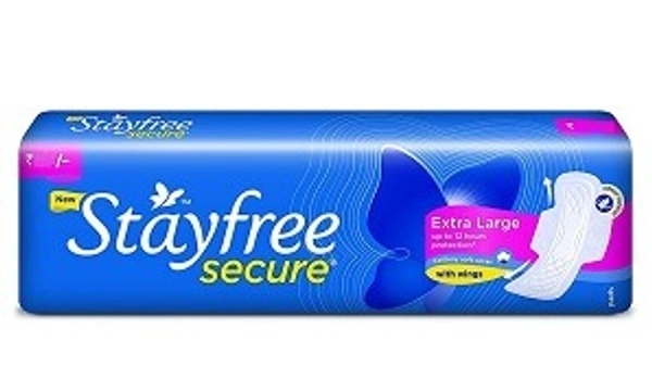 Stayfree Sanitary Pads Secure Extra Largewith Wings 6