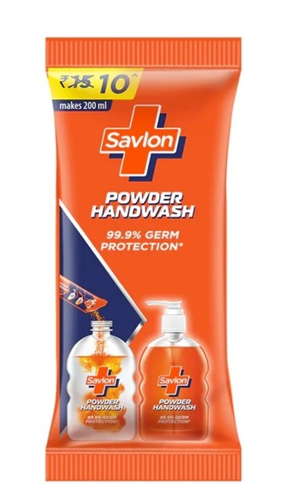 Savlon Powder to Liquid Handwash, Makes 200ml Liquid Germ Protection Handwash