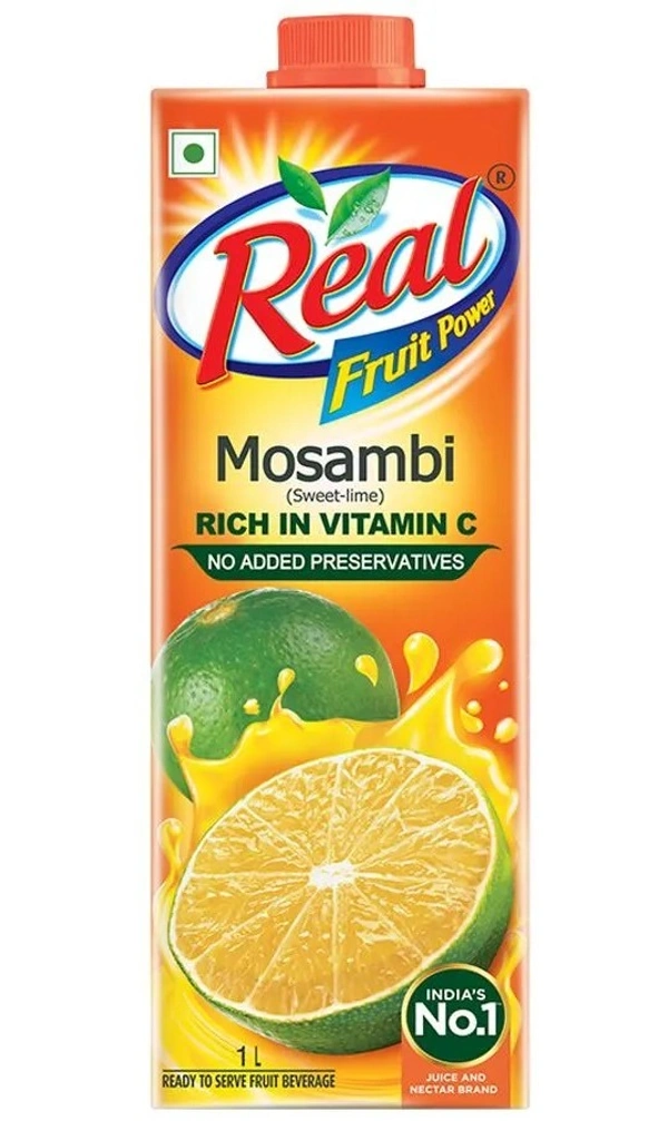 Real Fruit Power Juice - Mosambi, 1 L