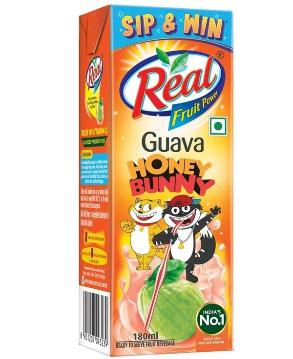 Real India's No.1 Juice - Guava, 180 ml