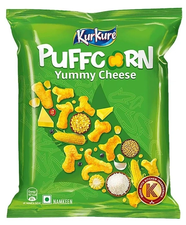 Kurkure Puffcorn, Yummy Cheese, 