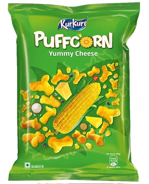 Kurkure Namkeen - Puffcorn, Yummy Cheese, 55 g