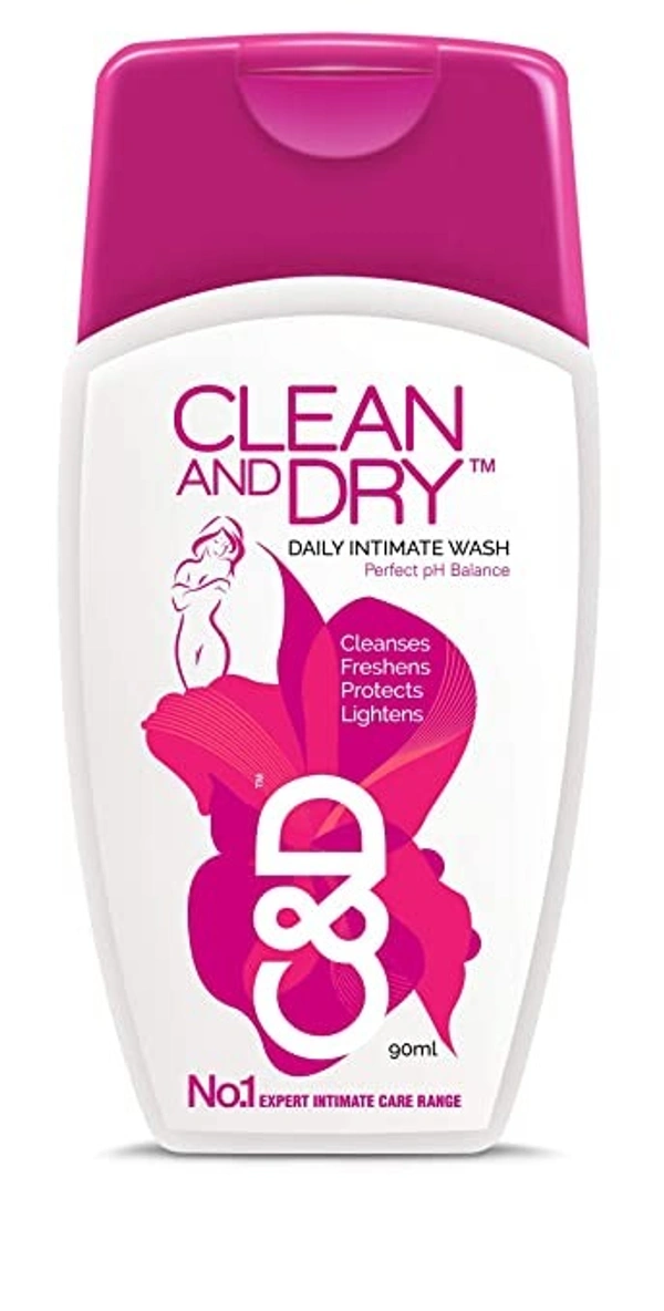 Clean And Dry Intimate Hygiene Wash - For Women, Cleanses, Nourishes & Protects,