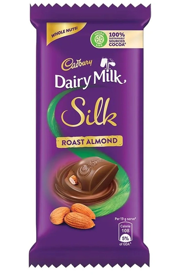 Cadbury Dairy Milk Silk Chocolate Bar - Roast Almond,