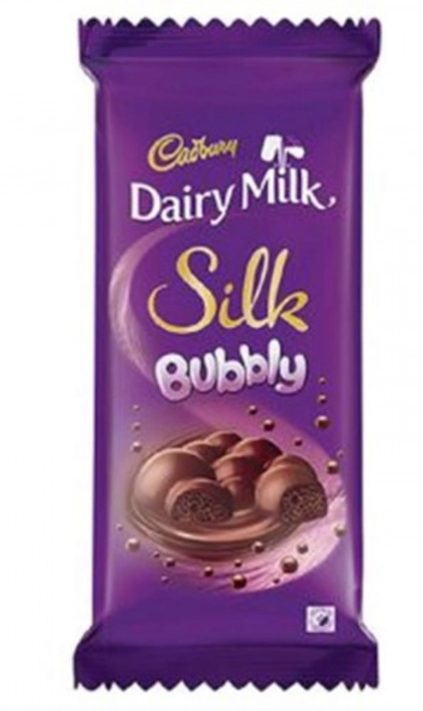 Cadbury Dairy Milk Silk Bubbly Chocolate Bar, 120 g