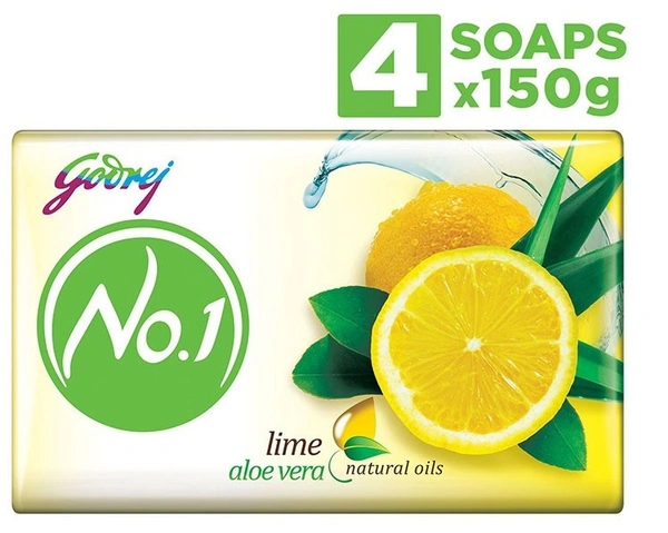 Godrej No.1 Lime & Aloe Vera Soap - Buy 3 Get 1 Free