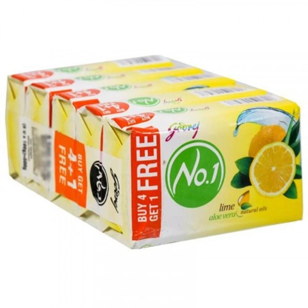 Godrej No.1 Lime Aloe Vera Soap 5X100Gm
