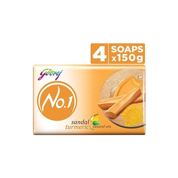 Godrej No 1 Sandal And Turmeric 150 G Pack Of 4