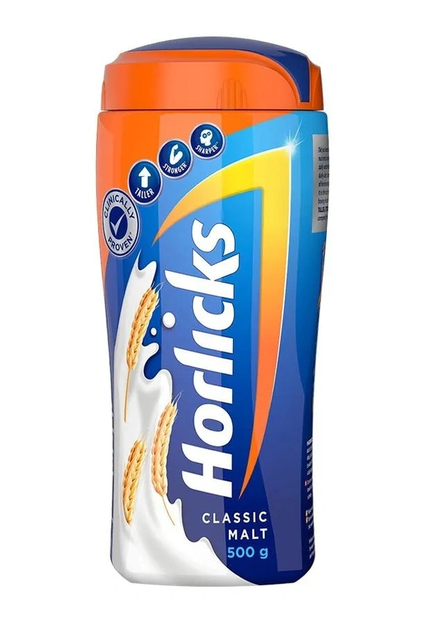 Horlicks Health & Nutrition Drink - Classic Malt, 500 g
