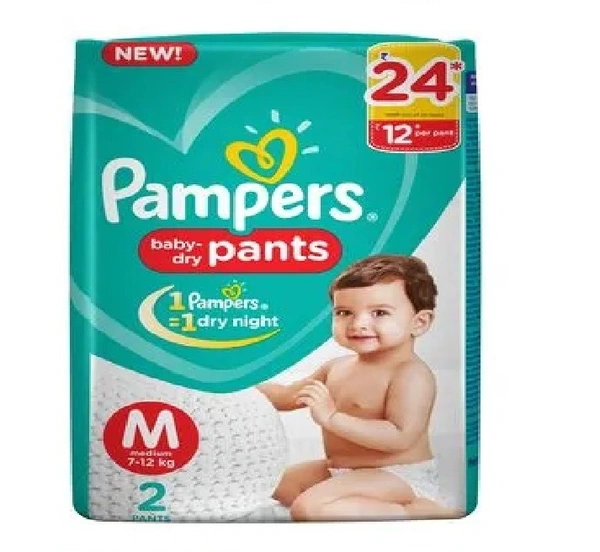 Pampers New Medium - 2 Diaper Pants, 2 pcs