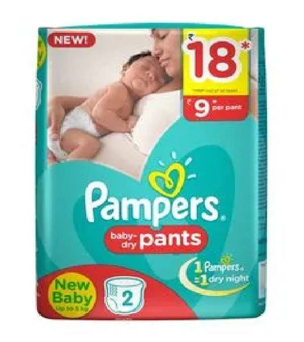 Pampers New Born - 2 Diaper Pants, 2 pcs