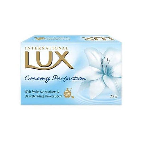 Lux International White Flower Creamy Perfection Soap Bar, 75 g
