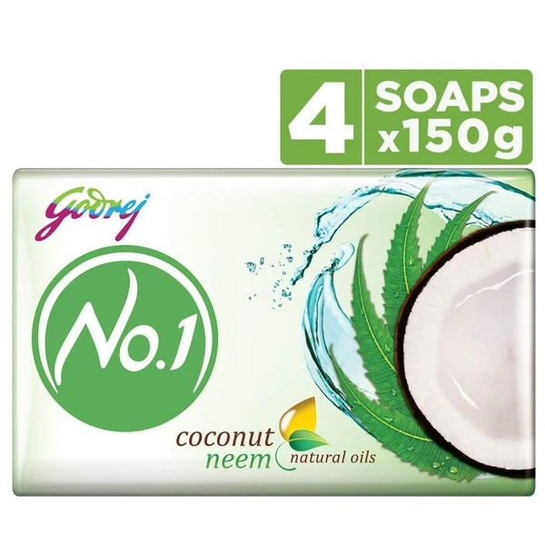 Godrej No 1 Coco & Neem 150 G Pack Of 4