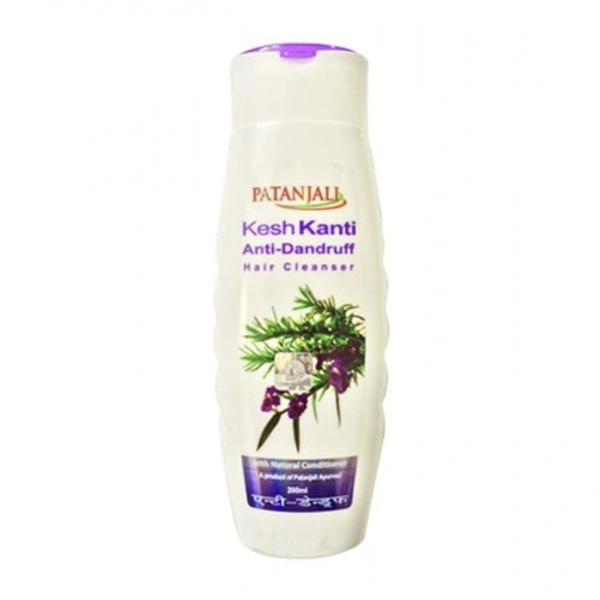 Patanjali Kesh Kanti Anti-Dandruff Hair Cleanser - Honey, Hibiscus, Emblica, 200 ml