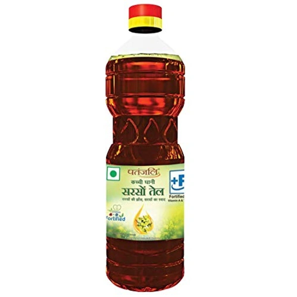 Patanjali Kachi Ghani Mustard Oil 1 Ltr