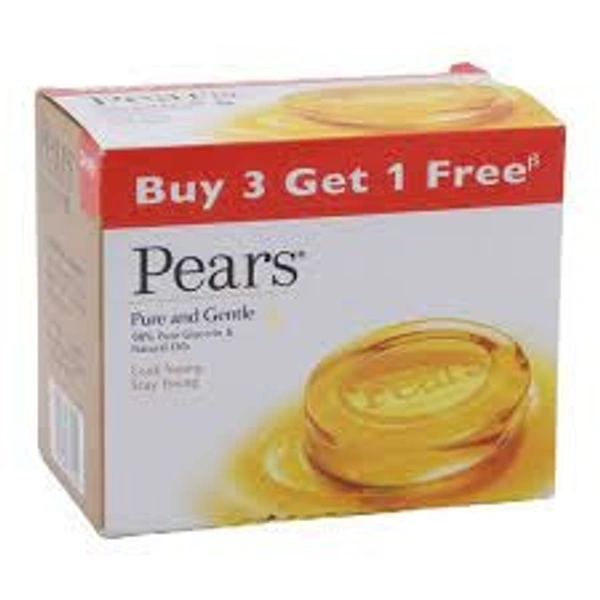 Pears Pure & Gentle Original Soap 74 g (Pack of 3+1 free)