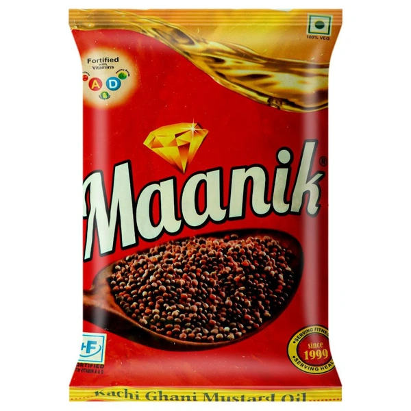 Maanik Kachi Ghani Mustard Oil 1 L
