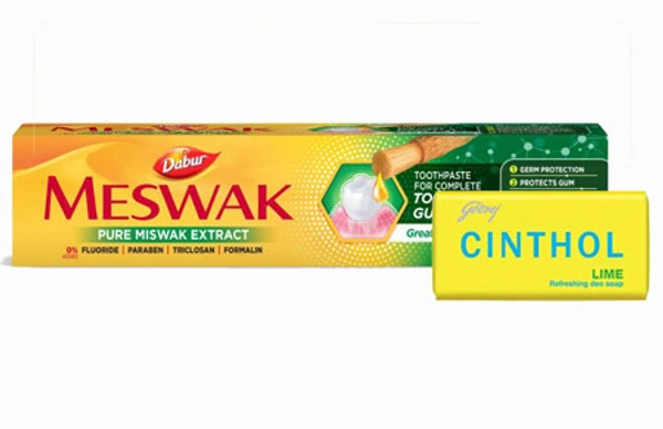 DABUR MESWAK TOOTHPASTE+CINTHOL LIME SOAP