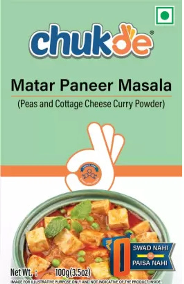 Chukde matar paneer masala 