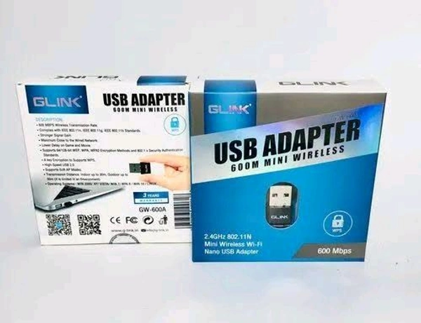 GLINK USB WIFI DONGEL 600 MBPS BOX PACKING