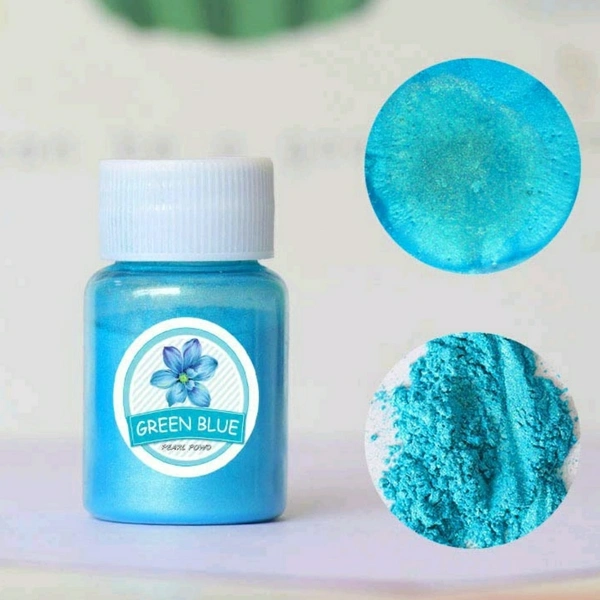 Mica Pearl Powder - Green Blue - 10gms