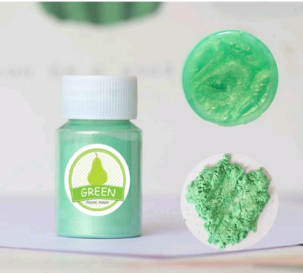 Mica Pearl Powder - Green - 10gms