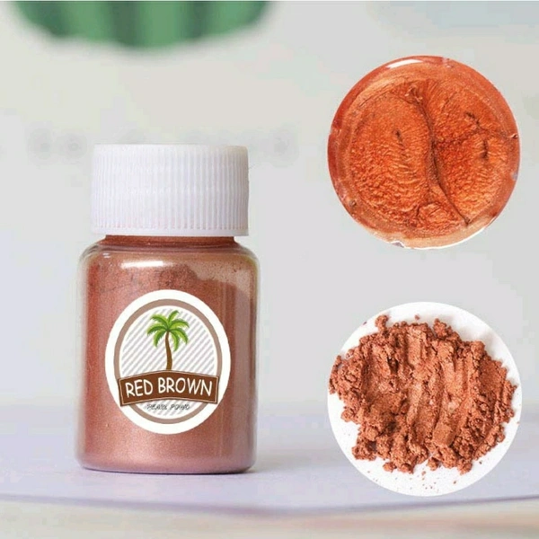 Mica Pearl Powder - Red Brown - 10gms