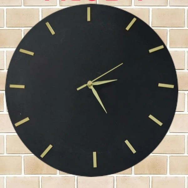 Acrylic Clock Golden Sticks
