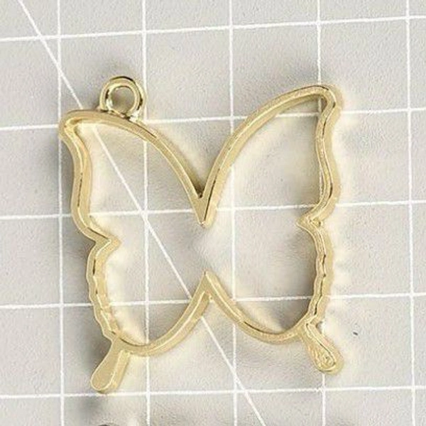Butterfly Open Bezel - Gold - 5cm