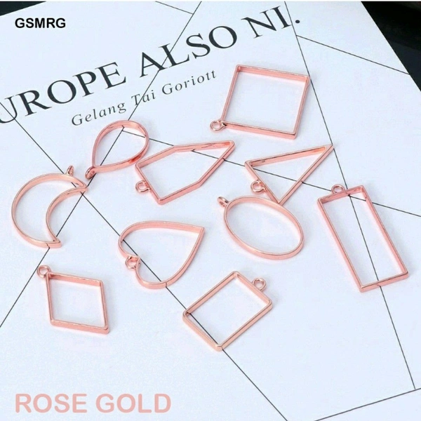 Open Bezels - Rose Gold (10pcs)