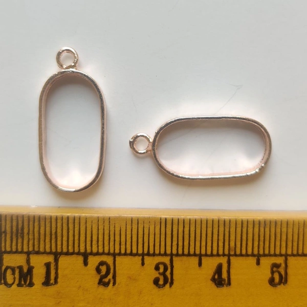 Oval Rose Gold Open Bezel