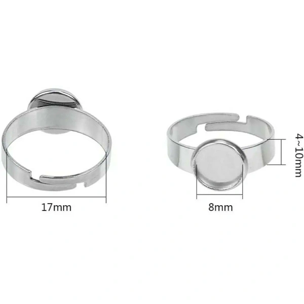 Ring Bezel - Non Tarnish - 8mm Cup