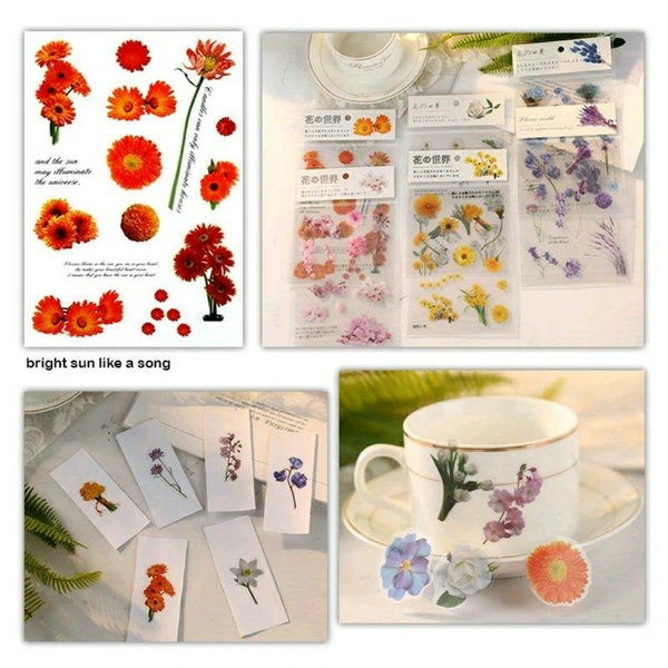 Bright Sun Like A Song Transparent Stickers