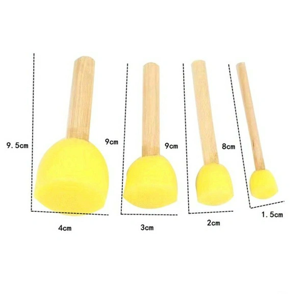 Yellow Sponge 4pc - 9.5*4 ,9*4 ,9*2, 8*1.5 cm