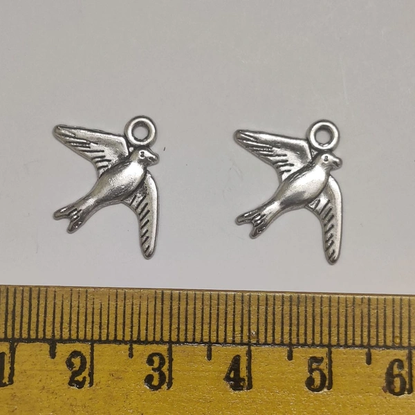 Pigeon Silver Charm