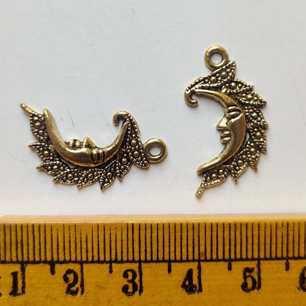 Half Moon Gold Charm
