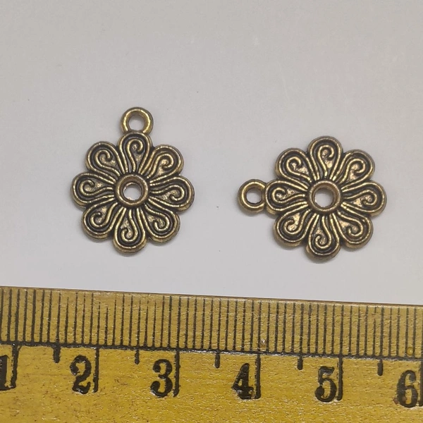 Flower Gold Charm 1