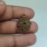 Flower Gold Charm 1