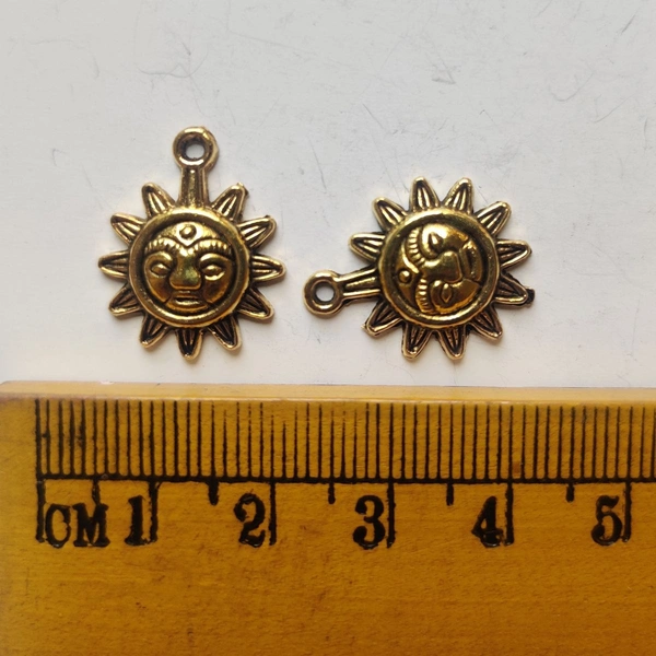 Sun God Gold Charm
