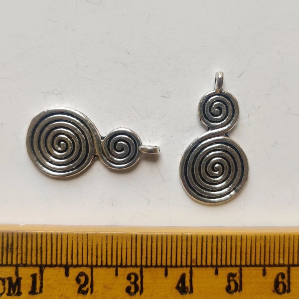 S Design Silver Charm