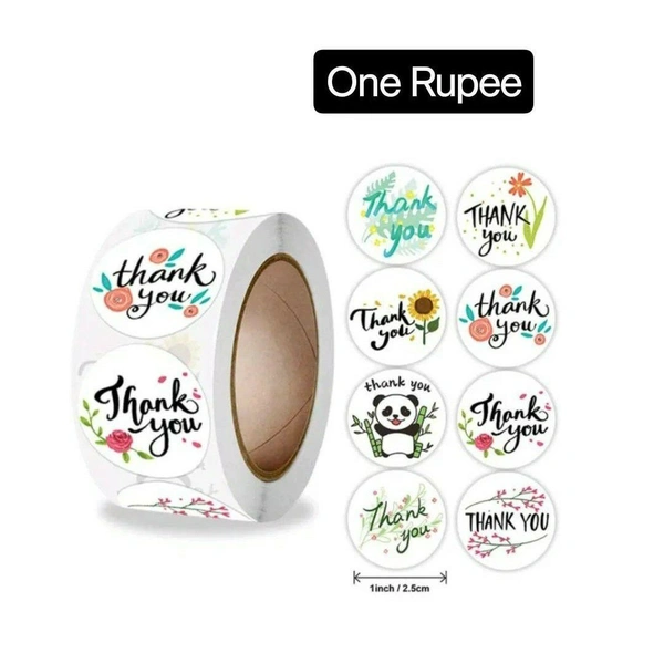 Thank You Stickers 4 (10Pcs) - 1 Inch