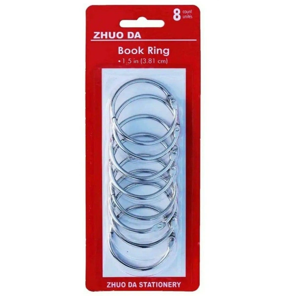 Notebook Rings - Silver - 3.8cm