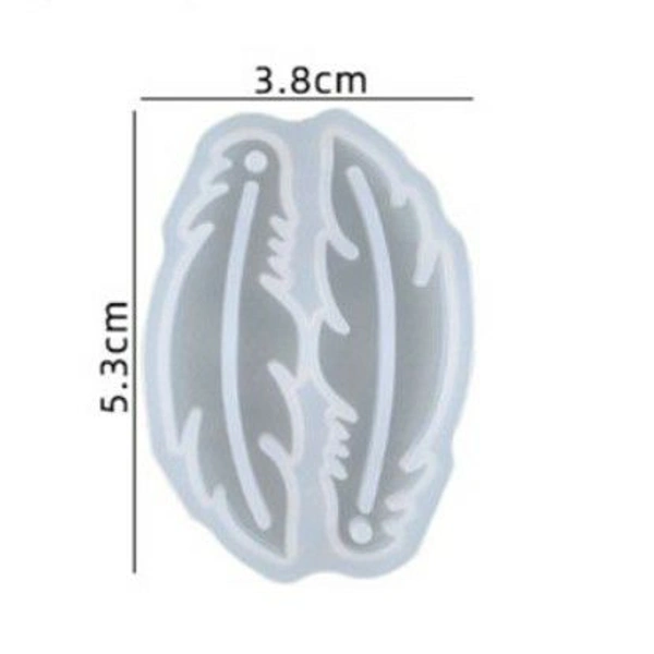 Feather Leaf Earrings Mold - 5.3*3.8 cm
