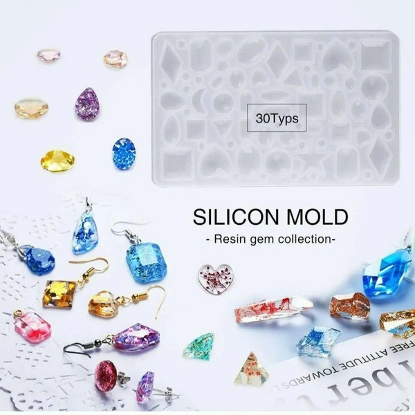 Small Gem Stone Mold - 11*7  cm