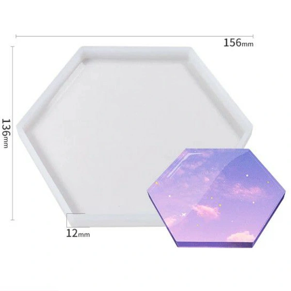 Hexagon Coaster Mold 4 - 4"